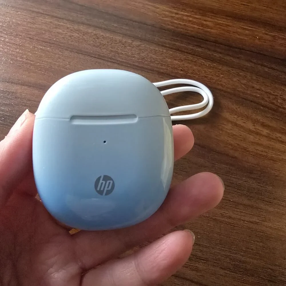 Blue HP Wireless Earbuds